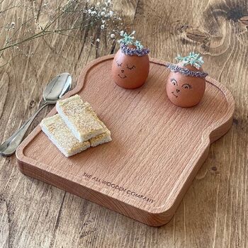 Solid Wooden Egg Plate, 4 of 5
