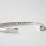 Silver Customisable Cuff Bangle, thumbnail 4 of 6