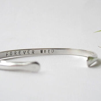 Silver Customisable Cuff Bangle, 4 of 6