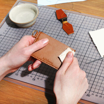 Simple Cardholder Premium Leather Diy Kit, 6 of 6