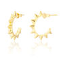 Robyn 18ct Gold Vermeil Medium Spike Hoop Earrings, thumbnail 2 of 2