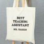Varsity Best Teacher Personalised Tote Bag, thumbnail 4 of 9