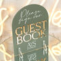 Manhattan Sign Our Guest Book Wedding Acrylic Sign, thumbnail 4 of 8