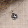 Star Burst Necklace With Optional Personalised Initial In Silver, thumbnail 5 of 8