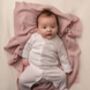 Personalised Merino Cashmere Blend Baby Blanket, thumbnail 3 of 12