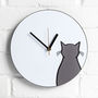 Sitting Cat Wall Clock, thumbnail 2 of 3