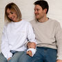 Embroidered Couples Roman Numerals Sweatshirt Set, thumbnail 2 of 8