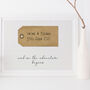 Personalised And So The Adventure Begins Wedding Print, thumbnail 5 of 5