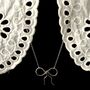 Silver Bow Necklace, thumbnail 2 of 4