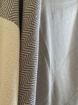 Herringbone Design Grey Sofa Throw, 5 of 6