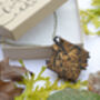Wooden Necklace With Woodland Deer And Rabbit Scene, thumbnail 1 of 2