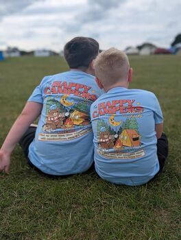 Happy Campers Club Organic Kids T Shirt, 5 of 5