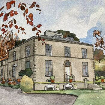 Personalised House Illustration In Watercolour, 8 of 10