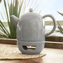 Viborg Porcelain Tea Set Warm Grey With Warmer, thumbnail 1 of 3