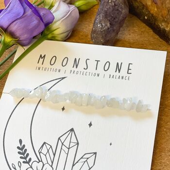 Personalised Moonstone Chip Stretch Bracelet, 4 of 4