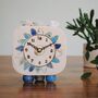 Daisy With Blue And White Petals Analogue Clock, thumbnail 5 of 7