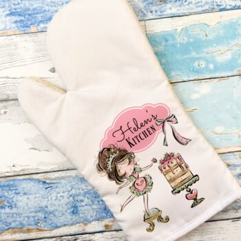 Personalised Baking Themed Single Oven Glove, 3 of 4