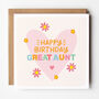 Happy Birthday Card For Auntie/Aunt/Great Aunt, thumbnail 2 of 6
