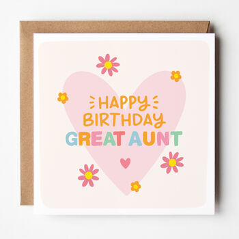 Happy Birthday Card For Auntie/Aunt/Great Aunt, 2 of 6