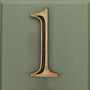 Premium Floating Engraved House Numbers In Heritage Finish, thumbnail 5 of 12