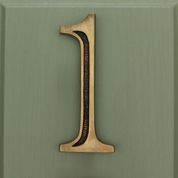 Premium Floating Engraved House Numbers In Heritage Finish, 5 of 12