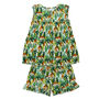 Girls Leopard Cotton Pyjama Short Set Jungle, thumbnail 3 of 6