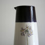 Ceramic Jug Vase Purple Cuckoo Flower, thumbnail 2 of 4