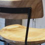 Industrial Wood Bistro Chair, thumbnail 3 of 4