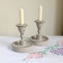 Pair Of Antique Hand Painted Candlesticks ~ 17, thumbnail 1 of 6