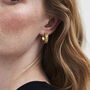 Blackberry Bramble Gold Hoop Earrings, thumbnail 2 of 7