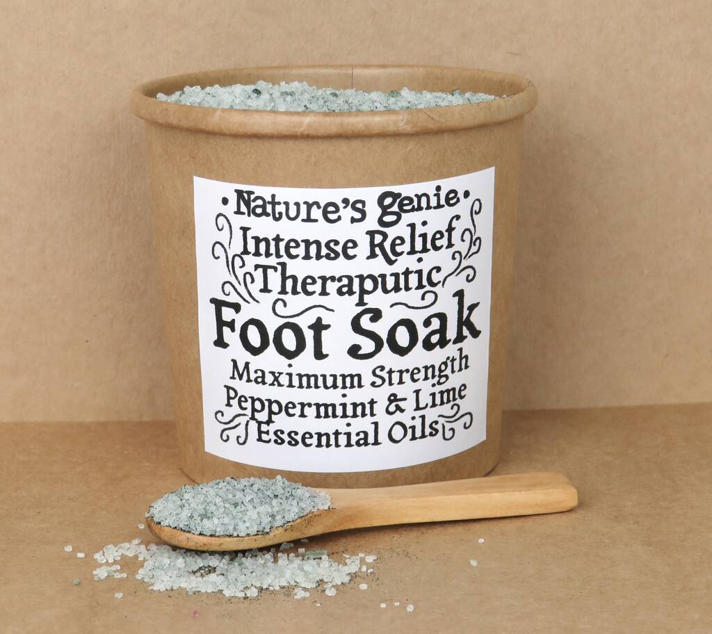Peppermint And Lime Foot Soak Therapy Crystals, 1 of 6
