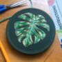 Monstera Leaf Botanical Embroidery Kit, thumbnail 4 of 4