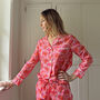 Jaipur Magenta And Orange Cotton Pyjamas, thumbnail 1 of 4