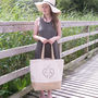 Personalised Jute Narwhal Tote Bag, thumbnail 4 of 6