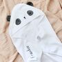 Personalised Panda Hooded Towel, thumbnail 3 of 5