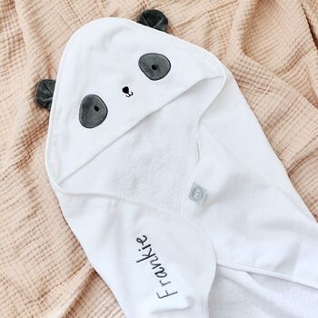 Personalised Panda Hooded Towel, 3 of 5