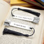 Personalised So A New Chapter Begins Pewter Bookmark, thumbnail 1 of 6