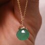 Green Onyx And Gold Fill Necklace, thumbnail 3 of 6