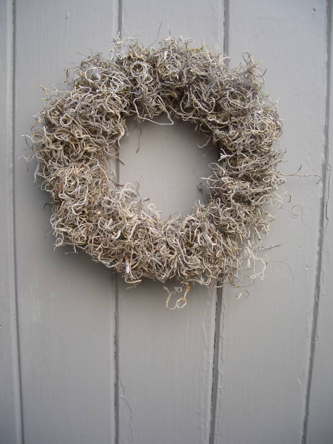 Grey Moss Wreath By Pippa Designs | notonthehighstreet.com