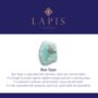 The Faceted Square Blue Topaz Gemstone Hoop Earrings, thumbnail 4 of 6