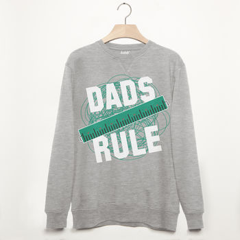 Dads Rule Men’s Slogan Sweatshirt, 2 of 3