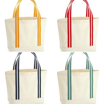 Personalised Organic Cotton Tote Shopper Bag, 2 of 12