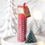 Vanilla Advent Tube Candle Red And White, thumbnail 1 of 7