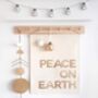 Peace On Earth Christmas Wall Hanging, thumbnail 1 of 2