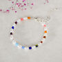 Personalised Freshwater Pearl Rainbow Bead Bracelet, thumbnail 1 of 8