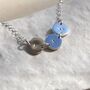 Personalised Joined Triple Initial Disc Necklace, thumbnail 4 of 11