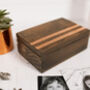 Personalised Wooden Anniversary Cufflink/Trinket Box, thumbnail 3 of 9