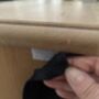 Sink Skirt Velcro, Black Cabinet Curtains, Kitchen Cupboard Cover, thumbnail 2 of 3
