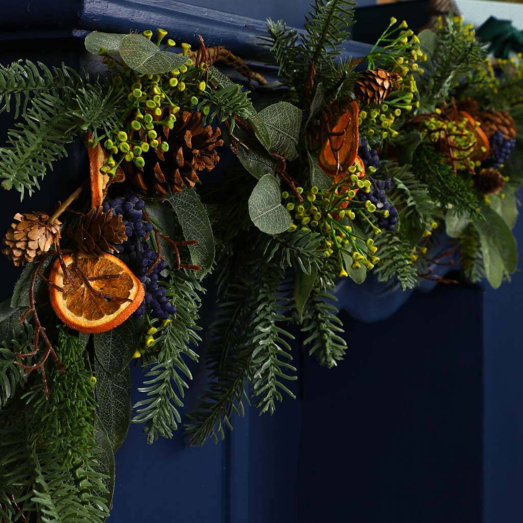 Citrus Berry Christmas Garland By Dibor