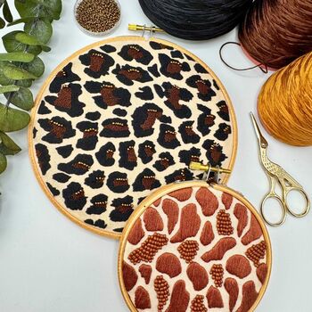 Leopard Print Embroidery Kit, 12 of 12